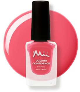 Mii Colour Confidence Quick Dry Polish | Long Lasting, Fast Drying & Nail Strengthening Formula | 14ml Paint | Defender Of The Wild, Coral