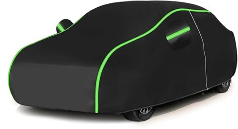 Funda para Coche Exterior Impermeable Lona para BMW E60 5 Series 2003-2010,Cubierta de automóvil Duradera para Todas Las Estaciones con reflectividad Nocturna,Impermeable,Resistente a Las Manchas