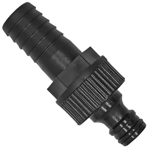 MegaHaustechnik Übergang Adapter 2-teilige Verschraubung aus Kunststoff Schlauchtüllen-Außendurchmesser 16mm für 1/2“ Schlauch mit Stecker passend für Gardena Buchse, Garten Wasser Kupplung Anschluß