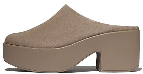 Fitflop Platfforms - Zapatos de tacón de Ante para Mujer, marrón, 36 EU