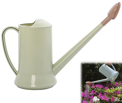 2L Gießkanne,Gartengießkanne mit langem Ausgießer,klein Pflanzengießkanne,Leichte Wassersprühflasche,Garten Wasserkanne mit Abnehmbarer Brause,Kunststoff Gartengeräte für Innen & Außen(Grau, Grün, Bla