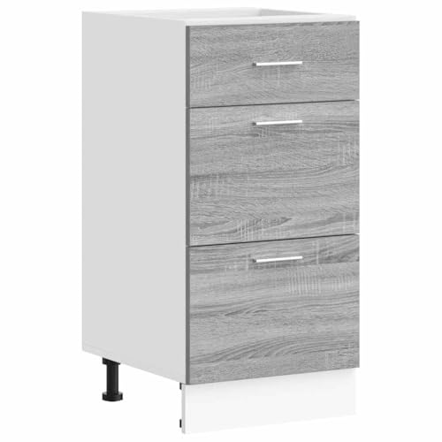vidaXL Unterschrank Lyon Grau Sonoma 40x46x81,5 cm Holzwerkstoff