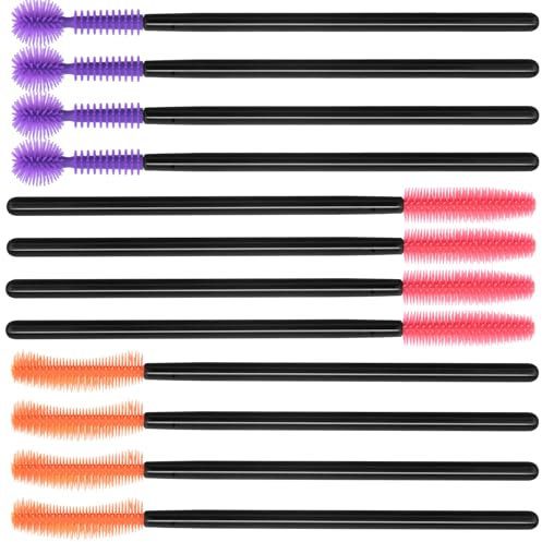 YALOJE 12pcs Sewing Machine Cleaning Brush Set, 3 Styles Silicone Brushes, Small Gap Cleaner, Mini Lint Dust Remover for Quilting Tools, Keyboards, Craft Supplies (3 Colors)
