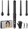 Lockenstab Welleneisen 5 in 1,Onftrym 9-32mm Keramik Lockenstab Set mit Verschiedenen Aufsätzen für Große Kleine Locken,Curling Iron mit LED-Anzeige und einstellbarer Temperatur für Lange kurze Haare