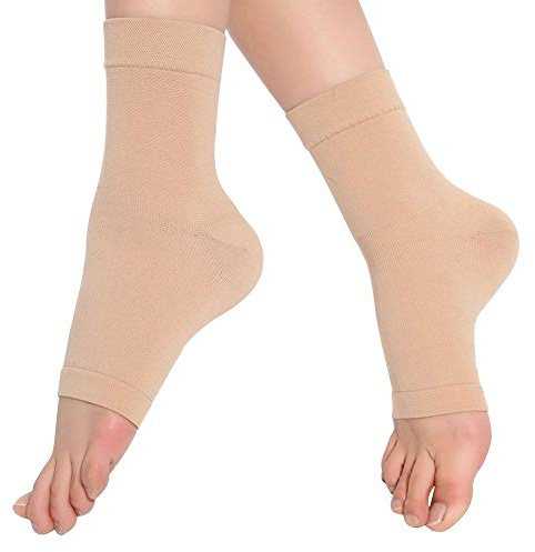 eYotto 1 paio di bende a compressione per caviglia, benda per caviglia medica traspirante, benda per caviglia elastica e sottile per sollievo dal dolore, artrite, recupero, debolezza e lesioni alla