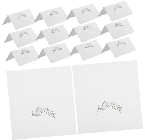 MOTHNUR 50piezas Tarjetas De Lugar Para Bodas De Verdes Tarjetas De Nombre De Invitados Estampado Acuarela Para Decoración De Banquetes Cenas y Fiestas
