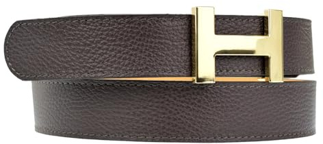 Zakatte • Damen Ledergürtel mit H-Schnalle Hüftgürtel Taillengürtel Damengürtel Ledergürtel BS078