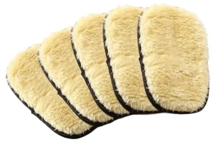 MAKOMAKI 1/10Pcs Car Cleaning Sponge Glove Polishing Washing Mitt Gloves Microfibre Wash For Automotive Kitchen Homes Cleaner Wool(5PCS Black)