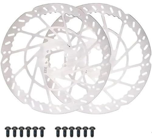 Bakre rullbromssats 2,3 mm Tjocka MTB-cykelskivbromsrotor 140 mm 160 mm 180 mm 203 mm 220 mm 6 bultar Hubmonterade cykeldelar(2.3x220mm disc 2pc)