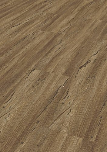 TEPCOR® Vinylboden Klick RIGID (Pietra) | Premium Vinylbodenbelag mit Klicksystem | 4,5 mm Stark - 0,30 mm Nutzschicht | 1 Paket - 2,61 m² | Wasserfest | Holzoptik