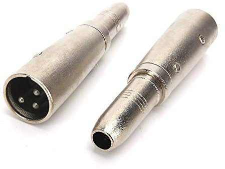 SiYear Professional XLR 3 Pin Male to 1/4 6.35mm Female Jack Socket Stereo Audio Microphone Mic Adapter Converter Connector(2 PACK)