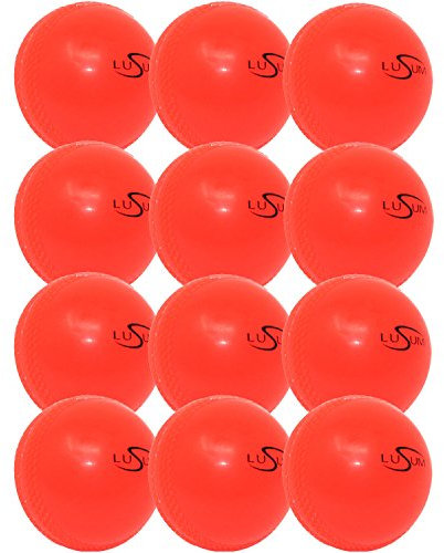 Soft Air 1 Dozen Lusum Cricket Training Balls (Windballs) (Orange, Youth)