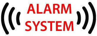 Autocollant alarme voiture sticker alarm system 16 - Taille : 4 cm