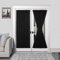 DWCN Cortinas de Puerta Francesa, Cortina Opaca térmica con Bolsillo para cortinero, para Puertas con Ventana de Cristal, Puertas de Cocina y Patio, para privacidad, 137 x 183 cm de Largo, 1 Panel de