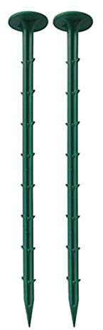 KHUY Erdanker Kunststoff, Erdanker Unkrautvlies Multifunktionale Gartenpfähle Erdanker Bodenanker Gartenschlauch Erdanker für Unkrautvlies, Unkrautfolie, Rindenmulch (Color : Green, Size : 100 pcs)