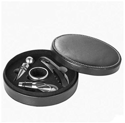 Liudan Korkenzieher Einfache Wein-Korkenzieher-Set, Geschenk-Wein-Korkenzieher-Set 4, mit Wein-Stopper und Seepferd Messer for Barmixer Weinflaschenöffner