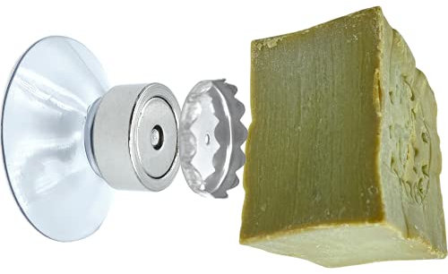 LEVANO Porta saponetta magnetica ultra forte, alternativa al portasapone magnetico senza foratura, senza montaggio, per tutti i saponi fino a 300 grammi, supporto magnetico invece che portasapone.