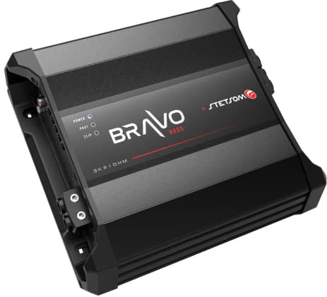 Stetsom Bravo BASS Amplificatore Digitale Mono 1 Ohm EQ Classe D HD Subwoofer 3000 Watt RMS BASS Booster