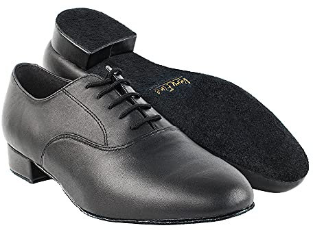 Very Fine Mens Wide Adrian Leather Ballroom Salsa Tango Waltz Latin Smooth Swing Dance Shoe Black US 9.5 Wide
