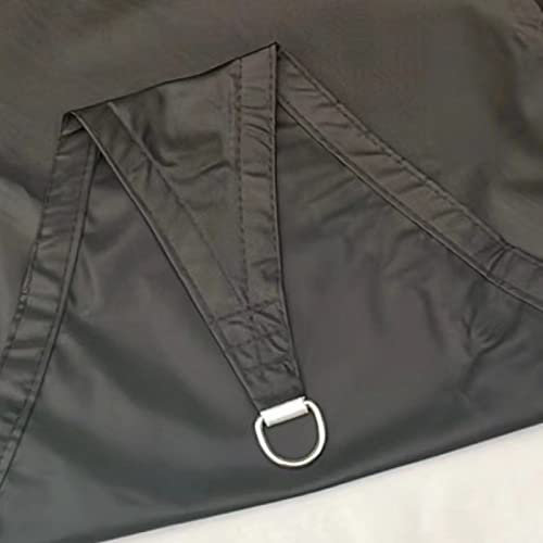 HIONRE Tenda Parasole a Vela Giardino Balcone,Vela ombreggiante Leggera e Traspirante, tettoia per Esterni, Nera, 4x4x4M,Vela Ombreggiante Tenda