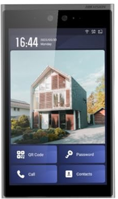 Videointerfon TCP/IP, 10.1' touch screen, 2x2MP, Recunoastere Faciala, Card, Alarma - HIKVISION DS-KD9633-WBE6