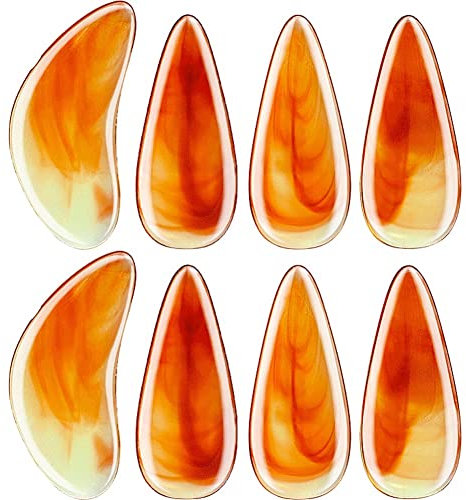Guzheng Finger Picks 8pcs Chinese Zither Finger Nails Praktisches Musikinstrument Pflücken Stringinstrumentenzubehör