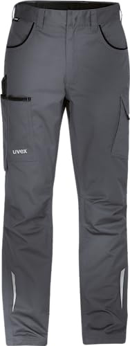 Uvex syneXXo Light pantalónes de Trabajo con Cinturilla para Hombres, Gris, Talla 98