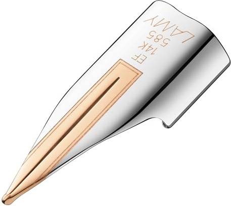 Lamy Z 58 Feder 888-14 kt. Goldfeder bicolor (Silber Roségold) - partiell palladiniert - geeignet dialog cc Füllhalter - Federstärke EF