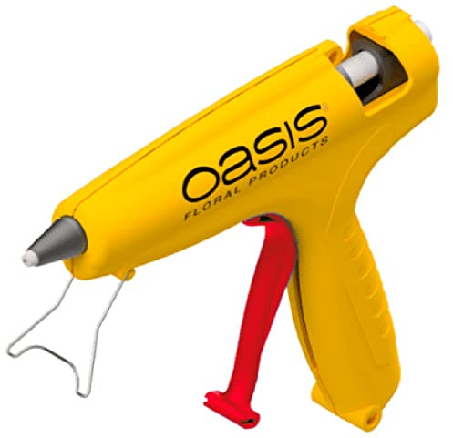 FLOWERBOX Oasis Pistolet à colle chaude Ø 12 mm – Haute température, 80 W, 220-240 V, HT 190 °C Pistolet à colle à chaud DIY