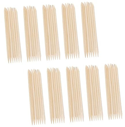 minkissy 300piezas Clavo De Madera De Naranja Palitos De Madera Para Uñas Accesorio Profesional Para Manicura Palillo De Naranja Para Uso Diario Herramienta De Manicura
