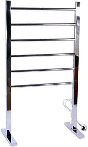 Scaldasalviette da parete per bagno Scaldasalviette, portasciugamani elettrico da terra, scaldasalviette 6 Bar Scaldasalviette da pavimento Lucidatura a specchio Non è necessario installare accessori