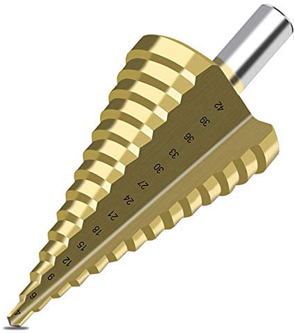 4–42 mm HSS-beschichteter Stufenbohrer, 14-stufiges Lochbohr-Elektrowerkzeug for Metall und Holz