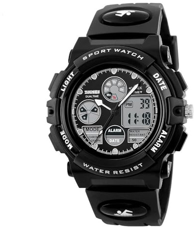 Montres pour Enfants Fille Garcon, Montre de Sport numérique extérieure étanche avec Alarme/chronomètre, Montres Bracelet pour Anniversaire/Cadeaux