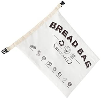 COLLBATH Buckle Style Bread Bag Loaf Pouch for Bread Storage Reusable Grocery Bag for Home Use