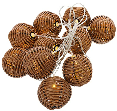 Cabilock Guirlande Lumineuse LED sans Fil 50 LED Chaudes pour Décoration Intérieure Ambiance Festive Mariage Jardin