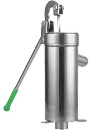 Handpumpe Wasser,Schwengelpumpe Handwasserpumpe Edelstahl,Manuelles Brunnenpumpe,Wellwassersauggerät Mit Langem Rotbarem Griff,Energiesparend Handbrunnenpumpe Für Häuser,Hausgärten,Yard,Teiche