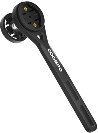 CooSpo MT6S Fahrradcomputer Halterung, Fahrradhalterung für Garmin IGPSPORT/Wahoo/Bryton/CYCPLUS Fahrradcomputer, Kompatibel mit GoPro, Out Front Radcomputer erweiterte Halterung