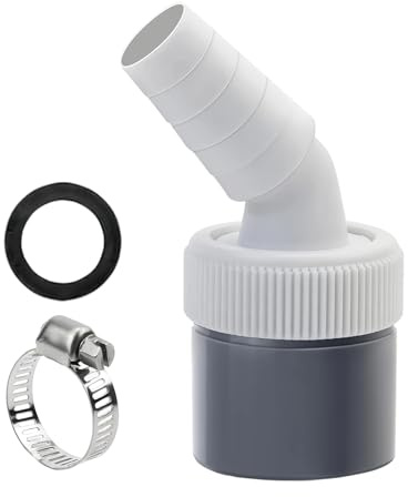 ANDARS Adaptateur de Vidange de Machine à Laver en PP – Raccordement Lave-Vaisselle, Raccord Vidange 18-24 mm, Compatible Lave-Vaisselle, Sèche-Linge Vidange de Raccordement de Machine à Laver