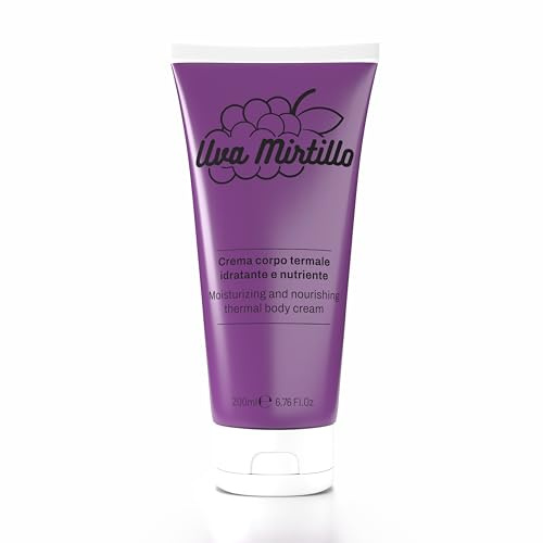 Körpercreme Cranberry 200 ml | spendet Feuchtigkeit und pflegt die Haut | elastische Wirkung | auch für Massagemanöver geeignet | Kosmetik auf Basis von Thermalwasser aus der Insel Ischia