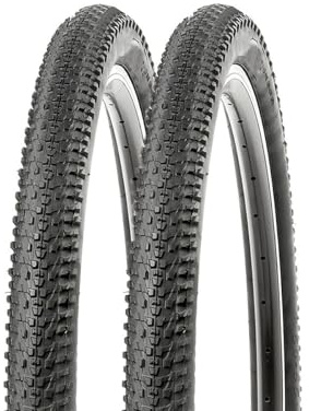 2X 26 Zoll Fahrradreifen Set Khan K-1153, schwarz, 26 x 1.95 | 50-559