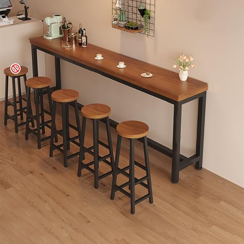Hochtisch-Theken-Set mit Kneipenhockern für kleine Räume – perfekt für Kücheninsel, Café oder Esszimmer