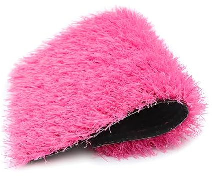 Césped artificial grueso for exteriores, color rosa, for interiores y exteriores, ideal for zonas de juegos, piscinas, patios, balcones.(Pink 2,2x14m(6.56x45.93ft))