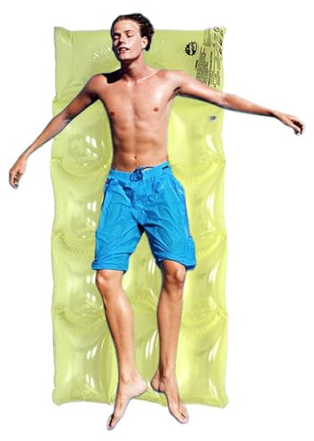 Bsbkoj Flotteur de piscine gonflable - Île de natation pour lac - Bain de soleil, bain de soleil, île lounge - Pour lac, rivière, fête, été, vacances, voyage, station balnéaire