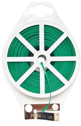 Generisch Twist Tie, filo da giardino sottile, 100 m, con taglierina per organizzare viti, filo flessibile per rampicanti, rosa, vino, frutta
