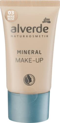 alverde Cosmétique naturel végétalien - Maquillage minéral beige rose 03 - 30 ml