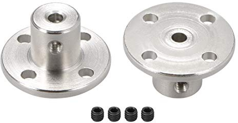 sourcing map 3mm Diametro Interno H12*D10 Rigido Flangia Accoppiamento Guida Motore Albero Accoppiatore Motore Connettore 2 PZ per Parti FAI DA TE