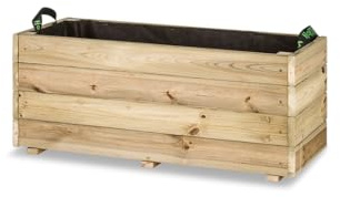 Hortalia Jardinera de Madera para Exterior - Protección Autoclave Nivel IV - Ghio KD (90x40x40)