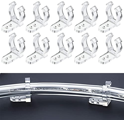 Trade-Shop 100 Kabelhalter für Kabel Ø 10–16 mm, weiße Nagelschellen zur Wandbefestigung