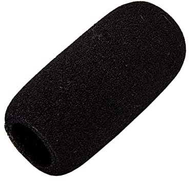 deetech WS-70 - Mikrofon Windschutz 70x32x20mm für Konferenz-/ Kondensatormikrofone Ø 20-25 mm, schwarz