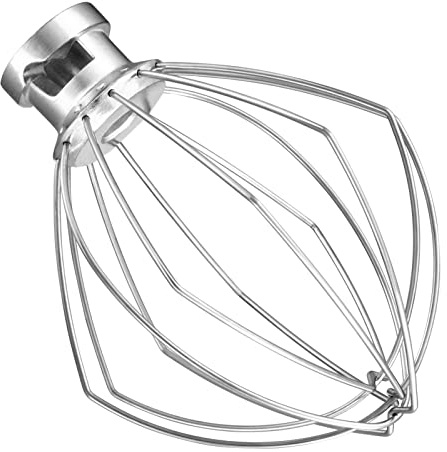 LETOMS Fouet métallique pour mixeur KitchenAid de 4,5 et 5 litres, fouet pour mixeurs KitchenAid, mélangeur à crème d'œufs